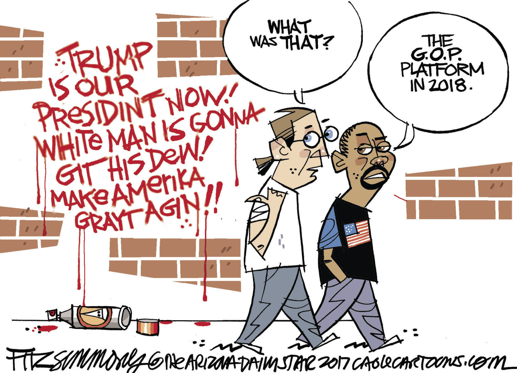 Daily Fitz Cartoon: Race
